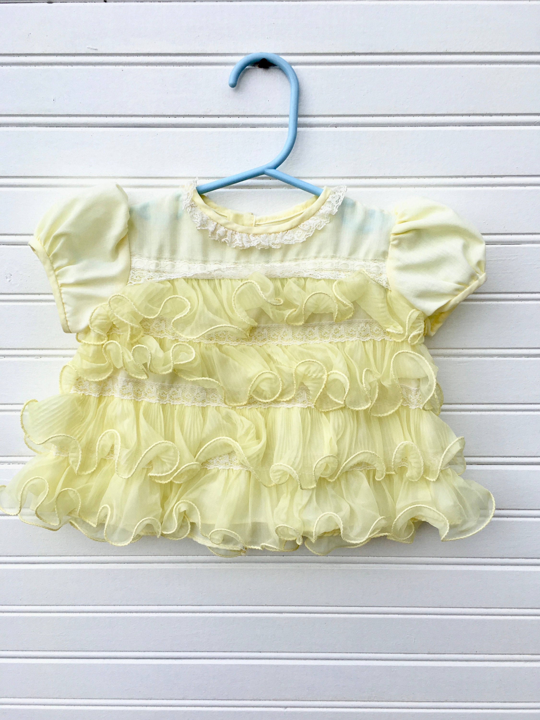 yellow easter dress baby girl
