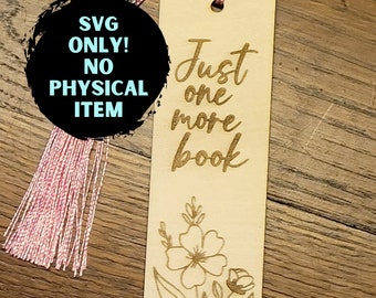 Nur noch ein Buch, Buchclub Geschenk, Lustiges Lesezeichen SVG, Lesezeichen SVG, Lesezeichen Laserdatei