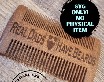 Beard Comb SVG, Beard SVG, Beard Comb, Beard Comb laser file, Beard Comb file, Gift for men SVG