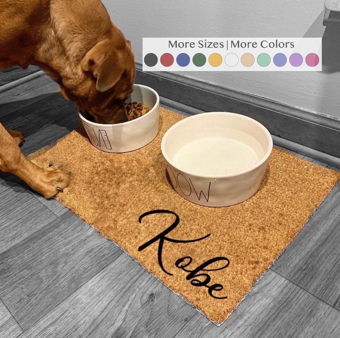 Extra Large Food Bowl Mat Dog Mat Personalized Dog Mat Dog Placement