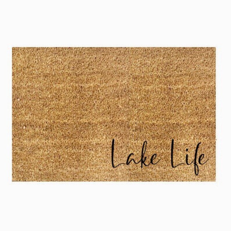 Lake Life Door Mat Lake Outdoor/indoor Door Mat Doormat Etsy