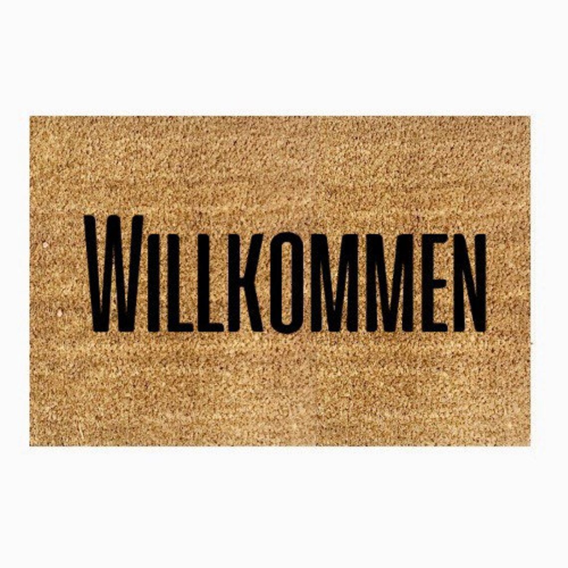 Willkommen Door Mat German Decor Doormat Willkommen Etsy