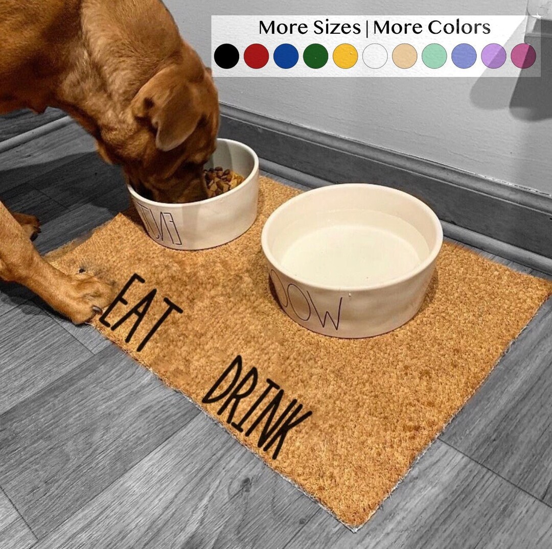 Extra Large Food Bowl Mat Cat Mat Dog Accessories Dog Cage Essentials