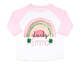 girls st patrick shirt, baby st patricks day shirt, leperchaun shirt, toddler, kids, baby, raglan, saint patricks day shirt, saint shirt