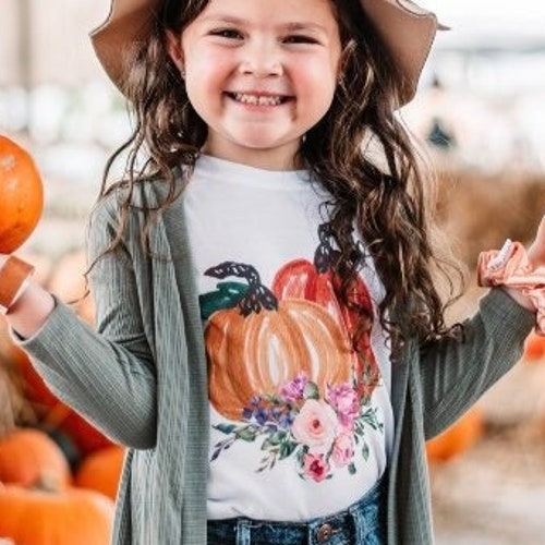 7 ate 9 Apparel Baby's Cutest Pumpkin in The Patch Thanksgiving Grey Raglan 