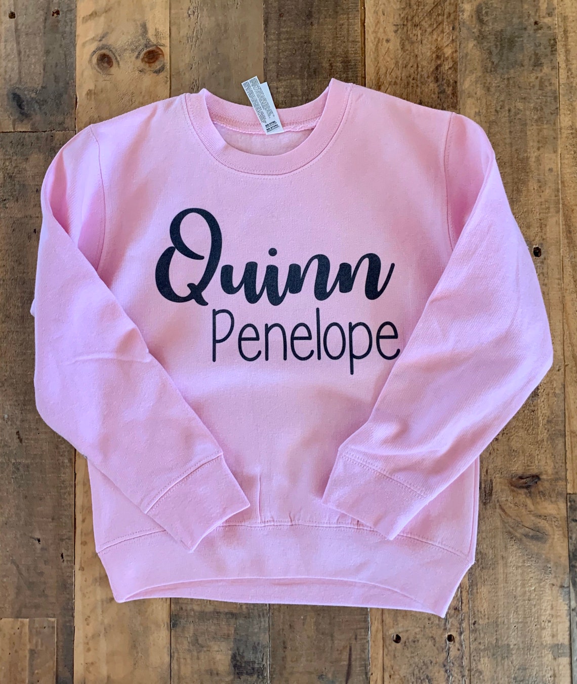 Toddler name sweatshirt boys custom name sweater girls name Etsy