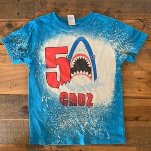 Shark birthday shirt, 5th 4th 3rd shark shirt, boys shark shirt, shark 4th birthday, shark raglan, girls and boys shark shirt, custom