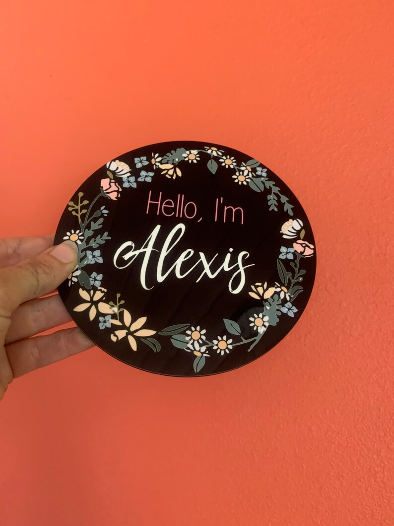 Custom Birth Announcement Sign: Fall Floral Dry Erase Baby Plaque - Etsy
