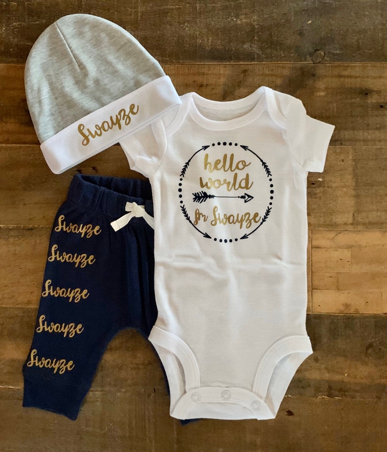 Newborn Set Newborn Onesie and Pants Newborn Onesie Set Etsy