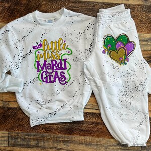 Crawfish Mardi Gras Kids Sweatshirt & Sweatpants Set image 2