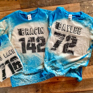 Custom Toddler Racer T-Shirt: Kids Motocross Tee, Bleach Washed