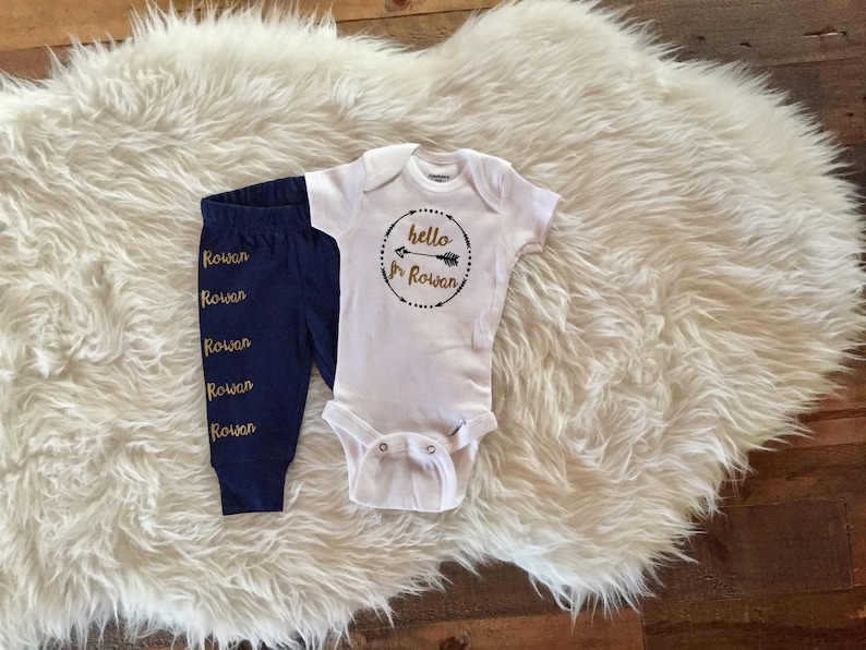 Newborn Set Newborn Onesie and Pants Newborn Onesie Set Etsy