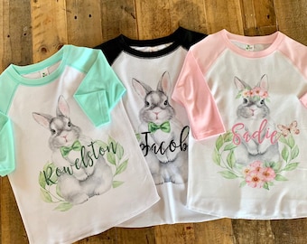 Kids Easter Bunny Shirt: Matching Sibling T-Shirts