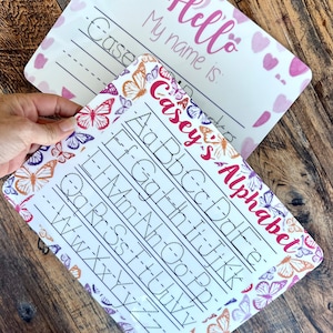 Tablero de trazado del alfabeto: Aprende letras, VPK, aprendizaje TK