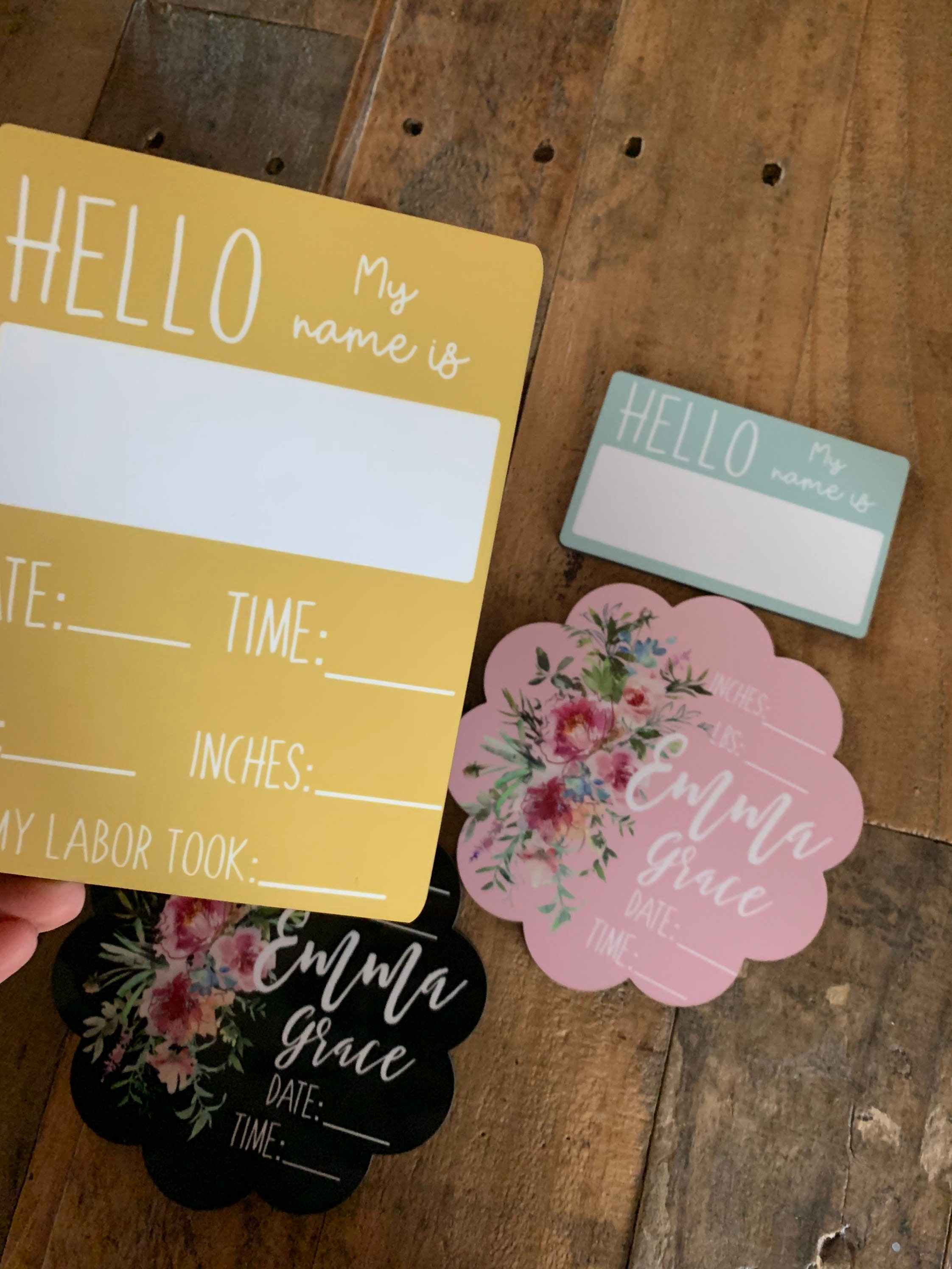 Boy Birth Announcement Sign Newborn Photo Sign Hospital Etsy