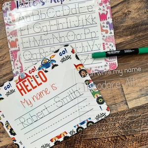 Tablero de trazado para niños pequeños, niñas y niños aprenden su nombre, tablero divertido para aprender su nombre, tablero de trazado VPK, tablero de aprendizaje TK, trazado de letras para niños pequeños