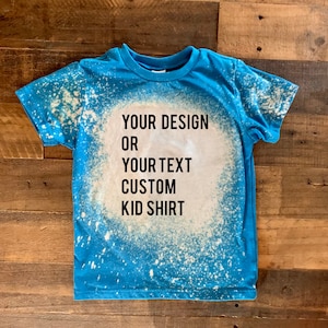 Personalisiertes gebleichtes Shirt: Beunruhigtes T-Shirt für Kinder & Erwachsene
