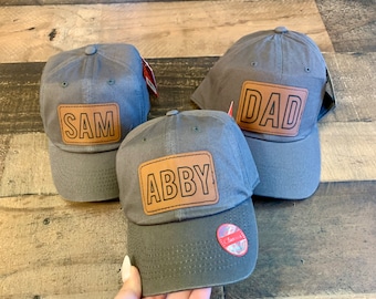 Fathers Day Hat, Papa Cap, Dad Gift, Matching Son Baseball Cap, Daddy hat, Daddys day, Toddler and dad hat, Custom Name Hat