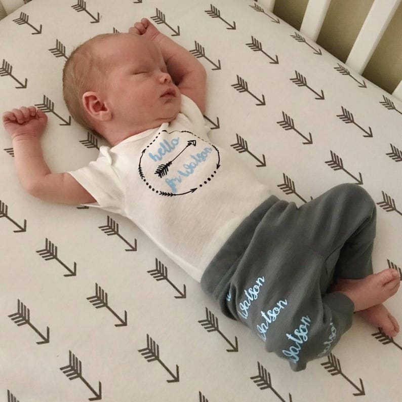 Newborn Set Newborn Onesie and Pants Newborn Onesie Set Etsy