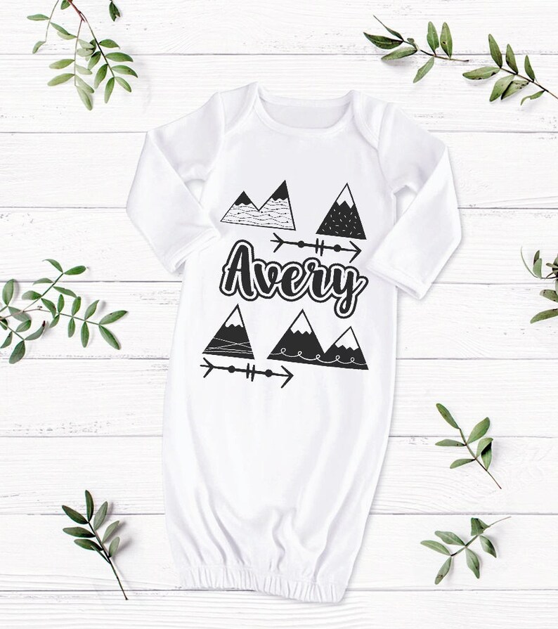 Baby Boy Gown Infant Gown Baby Boy Sleeper Baby Gown Baby Etsy