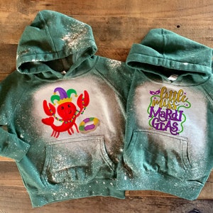 mardi gras boys sweatshirt, mardi gras toddler, girls mardi gras sweater, nola kids sweatshirt, lousiana kid shirt, beads king cake shirt