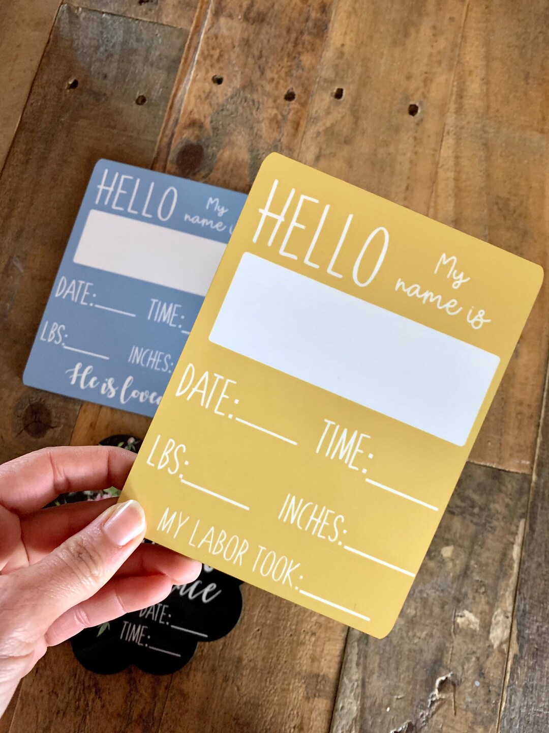 Boy Birth Announcement Sign, Newborn Photo Sign, Hospital Birth Sign