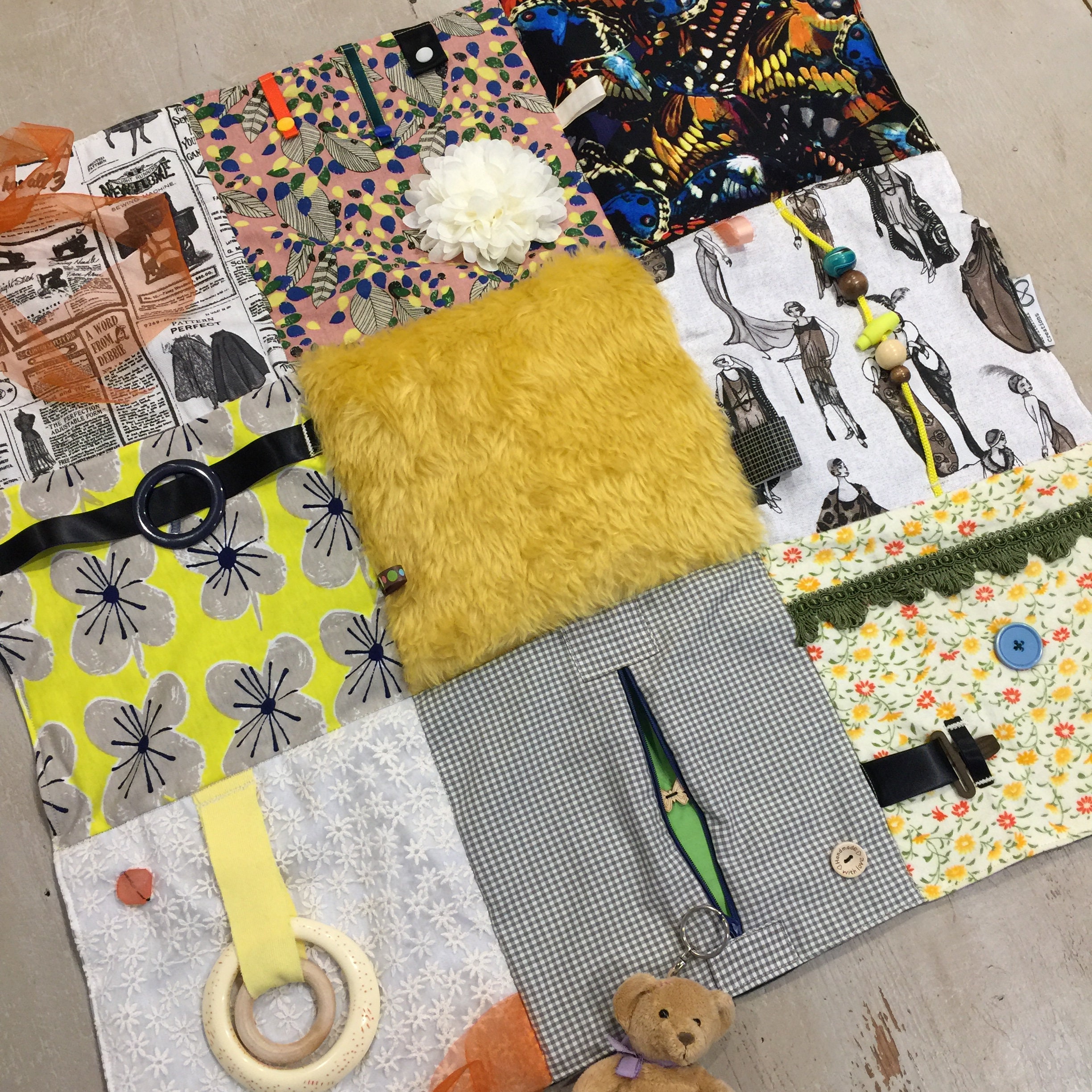 Sensory Blanket 20 Fiddle Blanket Tactile Therapy Etsy Australia