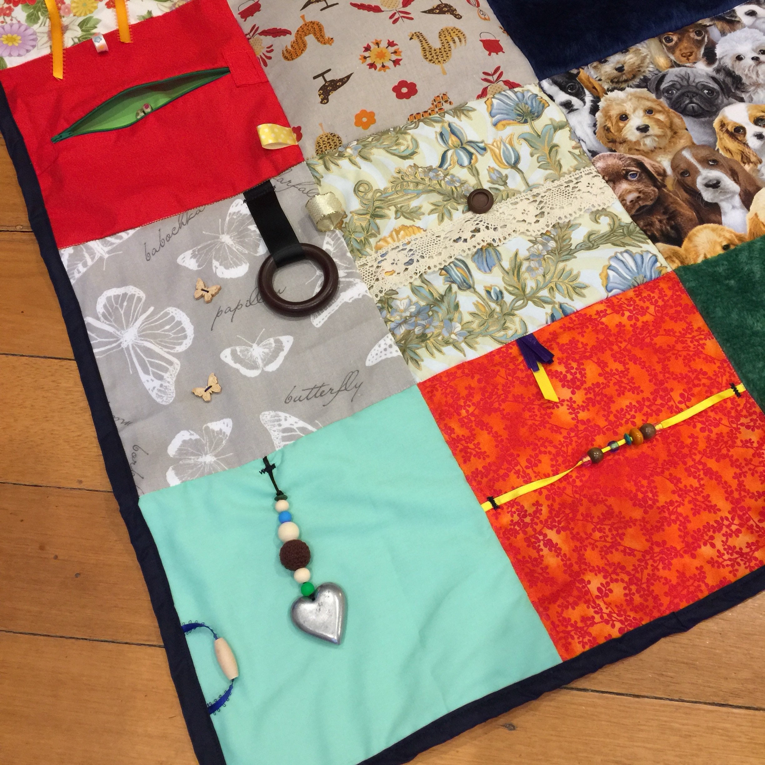 Sensory Blanket 3 Fiddle Blanket Tactile Therapy Etsy