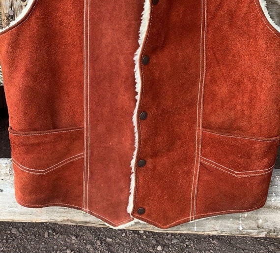 Vintage Mexican Suede Vest - image 2