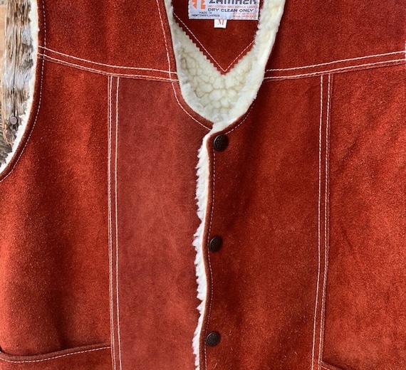 Vintage Mexican Suede Vest - image 4