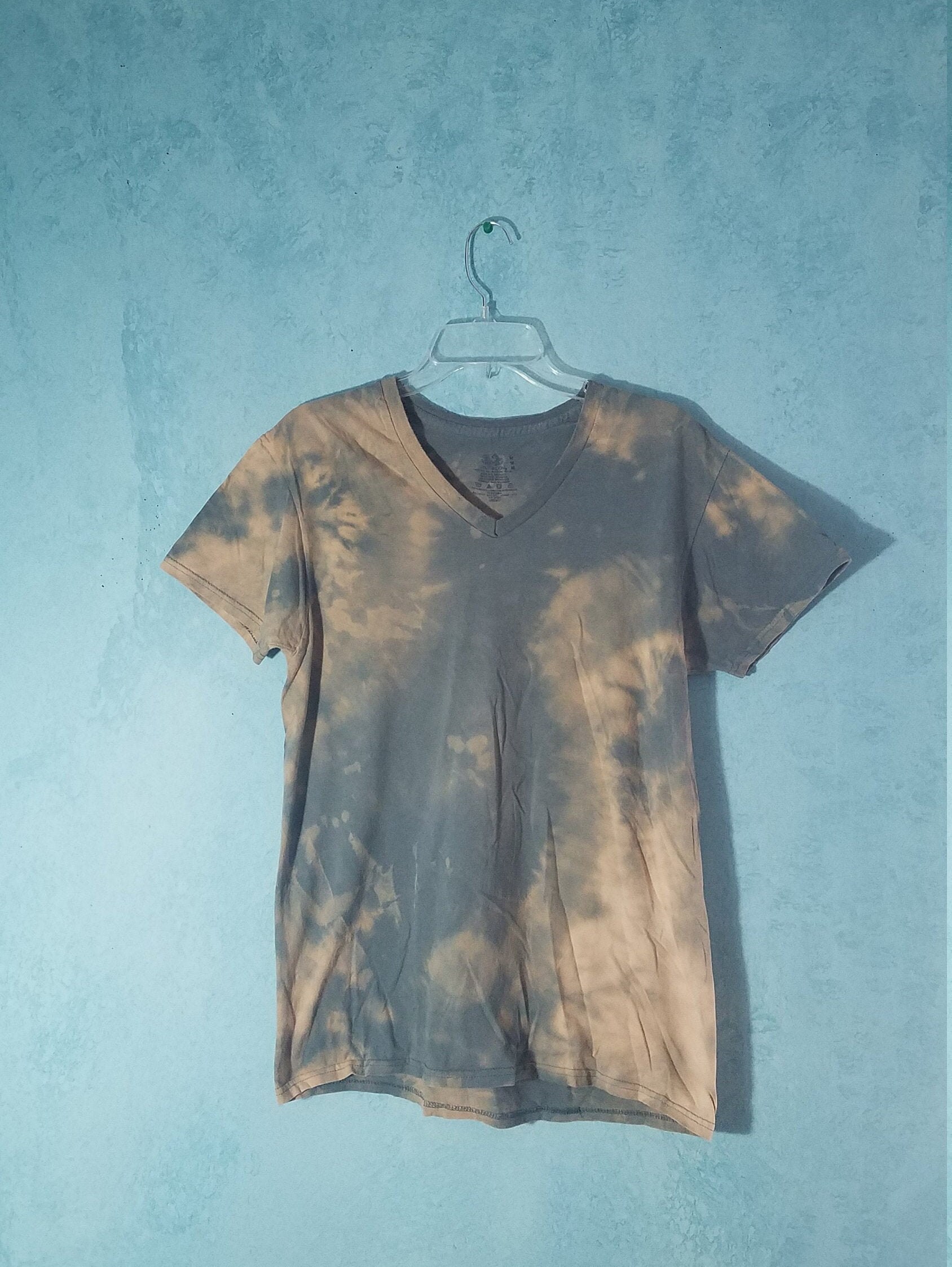 grey shirt bleach tie dye