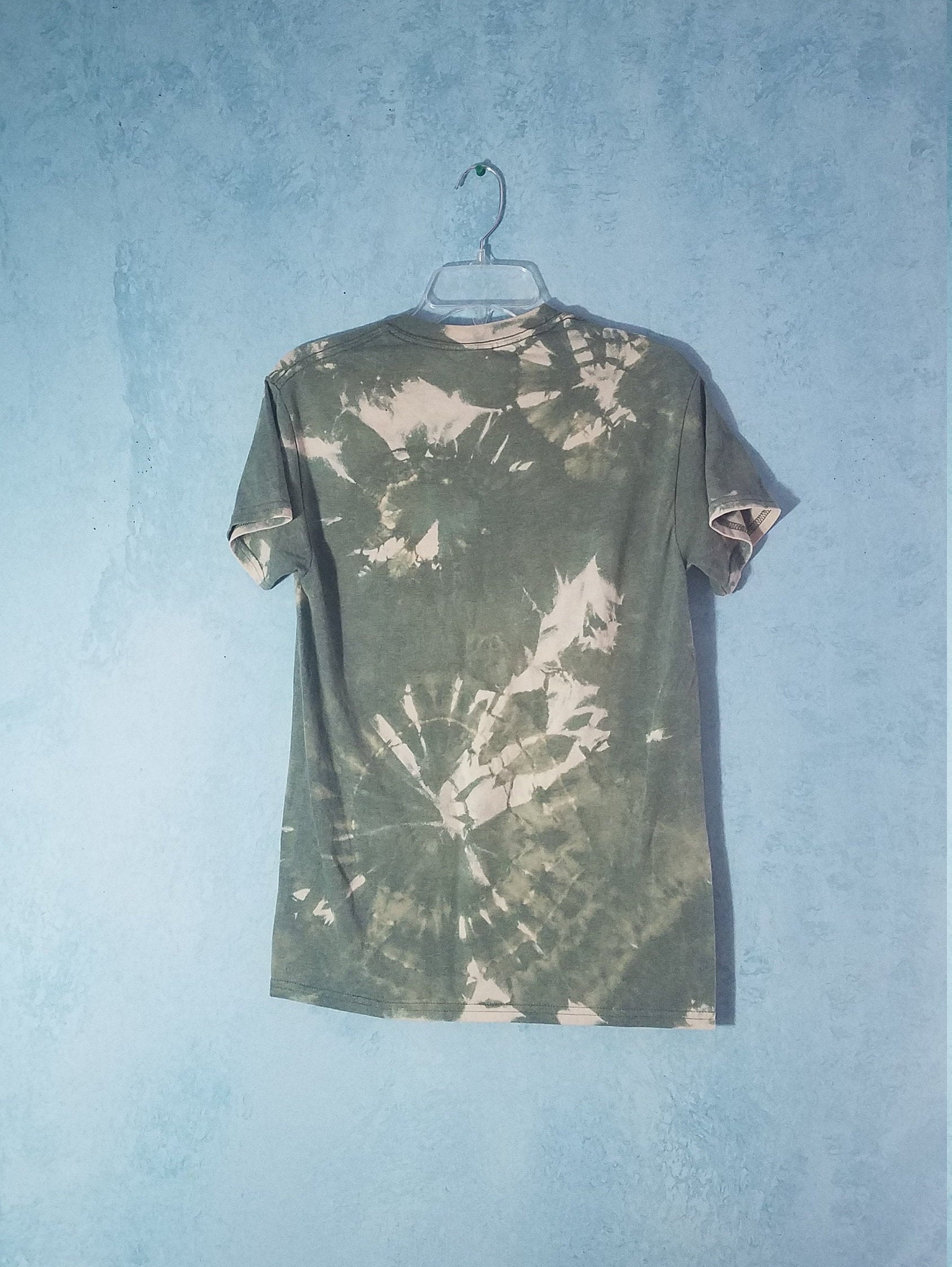Bleach TieDye Green Shirt Adult Small Etsy