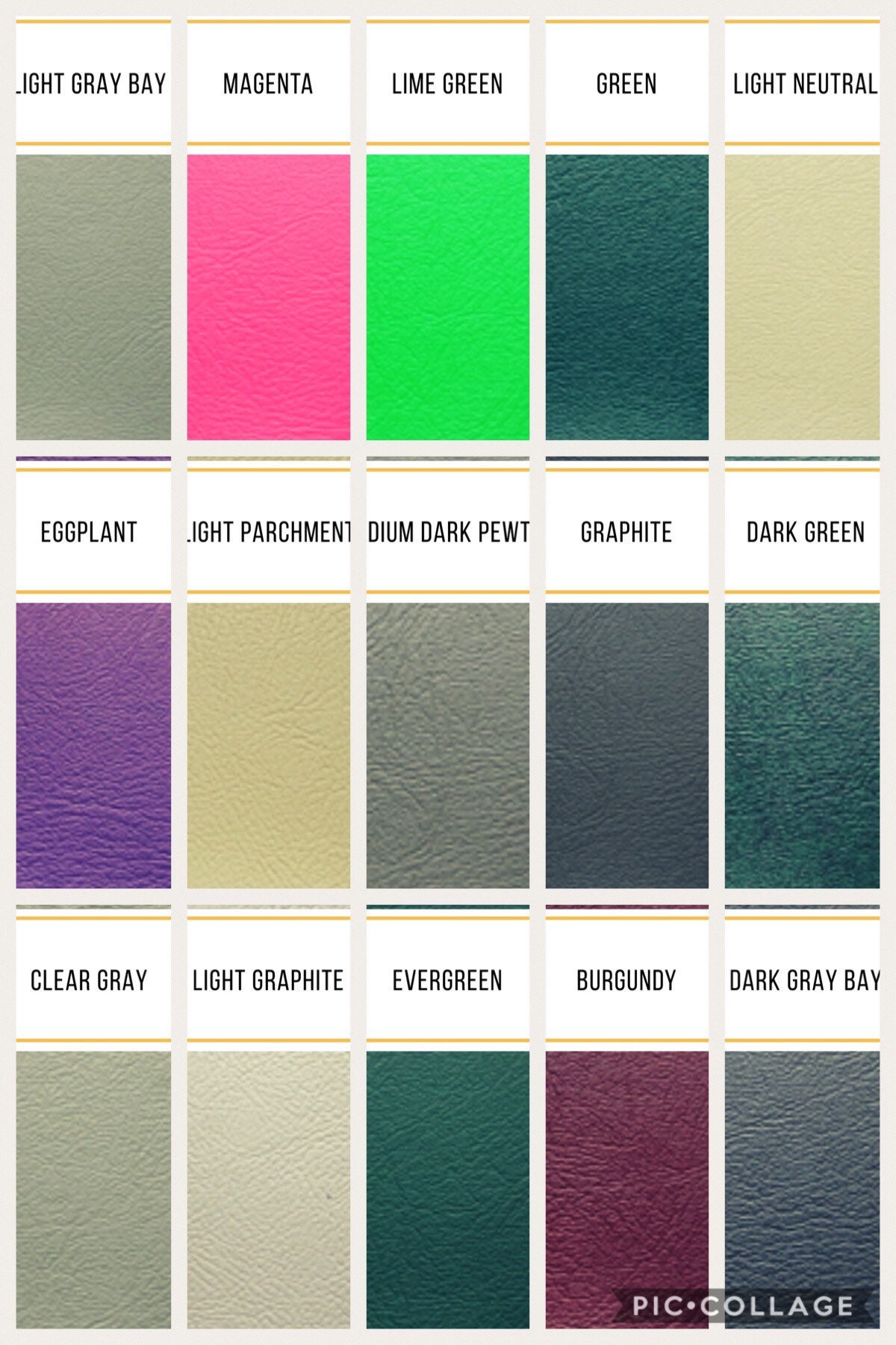 hermes green color chart