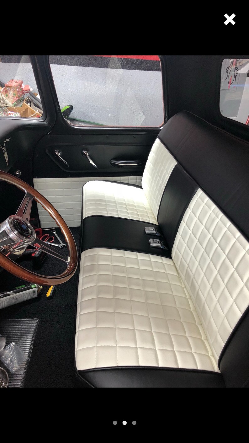 The Hooligan Ford 1957 1960 Open Back Custom Truck Bench Upholstery 1958 1959 F100 F 100 Classic Hot Rod
