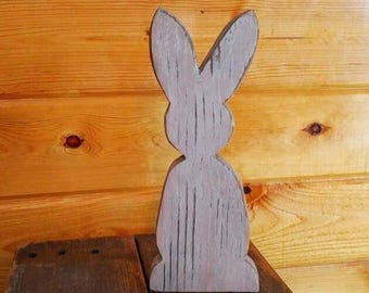 Reclaimed wood bunny, Spring, Easter Rabbit, Easter decor, Wood Rabbit, Easter Bunny