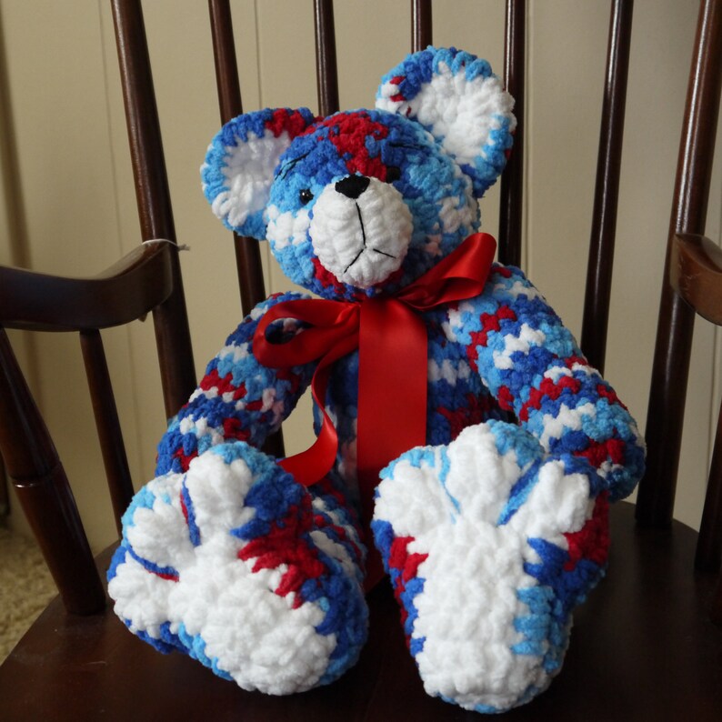 Patriotic Keepsake Bear Birthday Gift Best Friend Gift Baby Gift Nursery Decor Stuffed Animal Best Selling Items Toddler