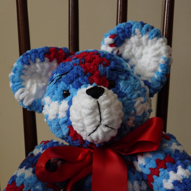 Patriotic Keepsake Bear Birthday Gift Best Friend Gift Baby Gift Nursery Decor Stuffed Animal Best Selling Items Toddler