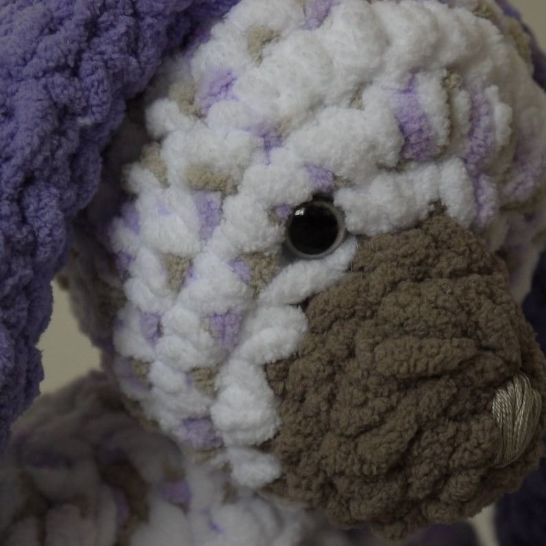 Custom baby shower gift plush Baby soft /'Lavender Bunny/' is Custom Made soft toy. Keepsake baby gift stuffed crochet bunny