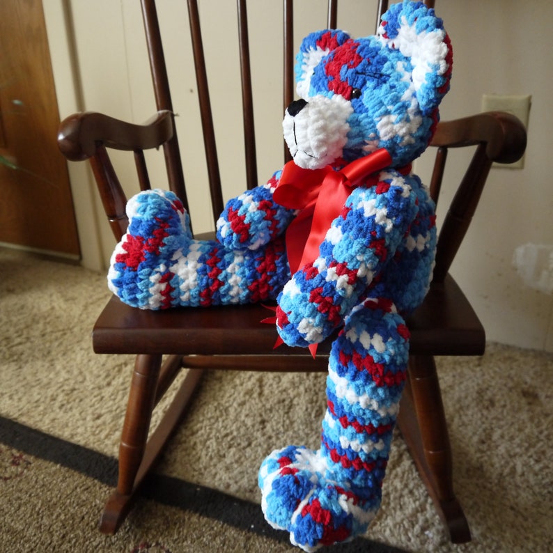 Patriotic Keepsake Bear Birthday Gift Best Friend Gift Baby Gift Nursery Decor Stuffed Animal Best Selling Items Toddler