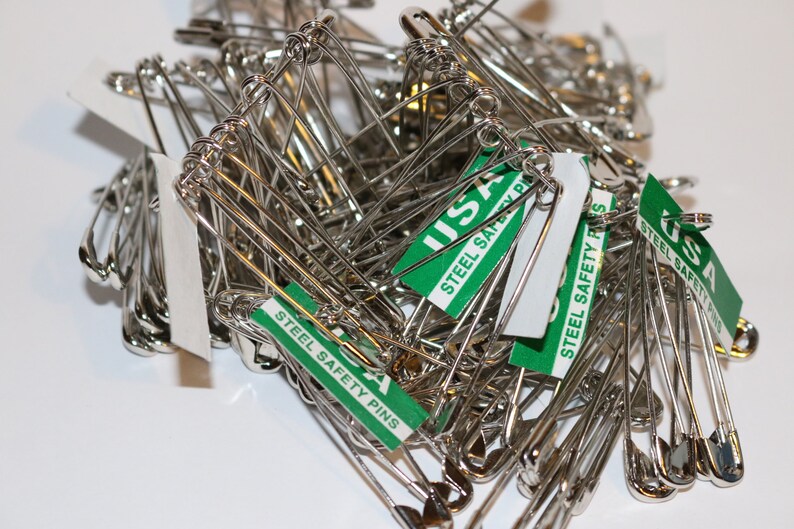 100 Safety Pinlarge safety pin safety pin 5cm long100 safety pins safety pin 100