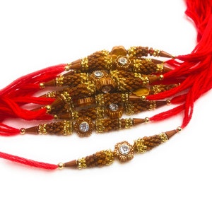 Rakhi Rakhadi set of 12 handmade Rakhi Indian festival best rakhi brothers thread set of 12 image 2