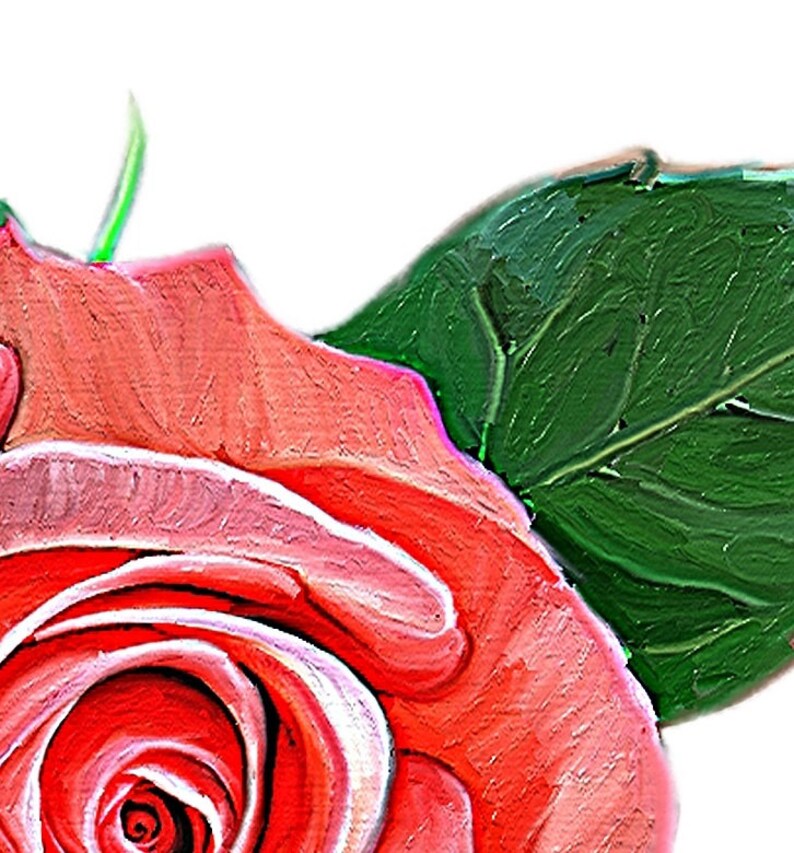 Hand Painted Rose Clipart, Pink Rose Clipart, Floral Clipart, Light