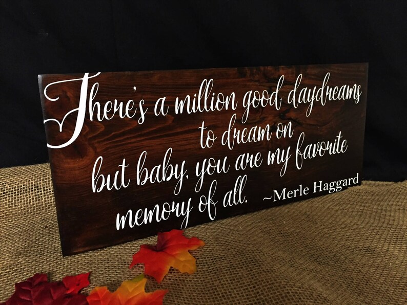 Merle Haggard My Favorite Memory Anniversary Gift Wedding | Etsy