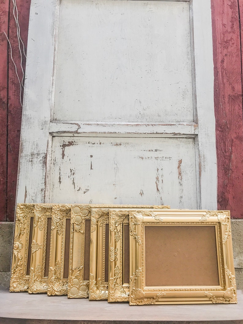 French Country Baroque Ornate Shabby Chic SET OF 9 Picture Frames 8x10 Antique Vintage Style Gold Wedding Mix /& Match Table Number