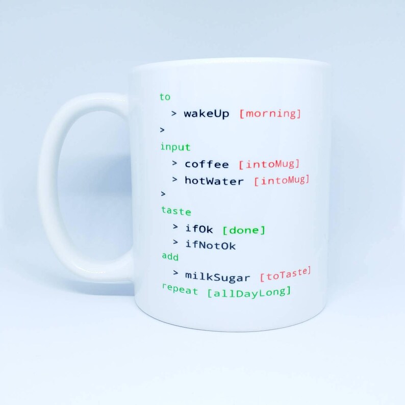 Code Coffee Computer Programmer Coffee Mug FREE UK Etsy