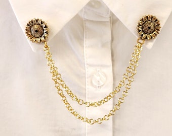 Sparkly Sweater Clip – Rhinestone & Alloy Collar Chain Brooch For Blouses, Shawls & Jackets - View #9
