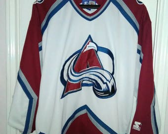 Colorado avalanche vintage Starter Jersey sz large