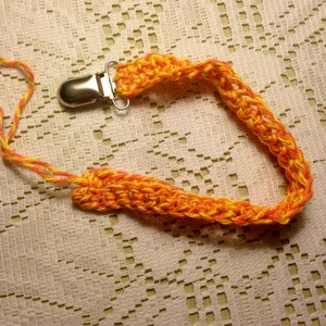 Baby pacifier leash in freshly squeezed