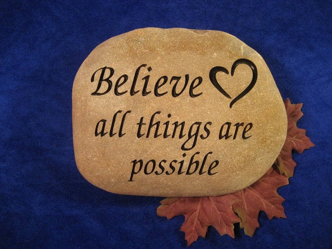 25 Engraved Inspirational Stones With Words Of Enc... - Vicedeal