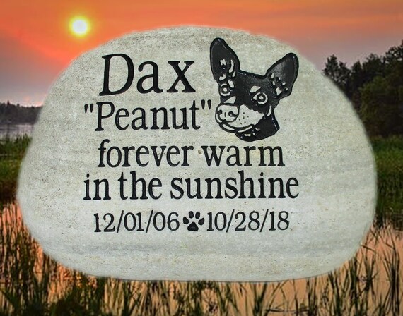 chihuahua memorial stone